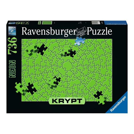Ravensburger Puzzle 736 db - Krypt Neon zöld (93843)