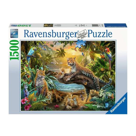Ravensburger Puzzle 1500 db - Leopárdok a dzsungelban (99837)