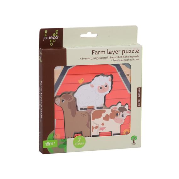 Jouéco® - Háziállatok réteges puzzle (10311)