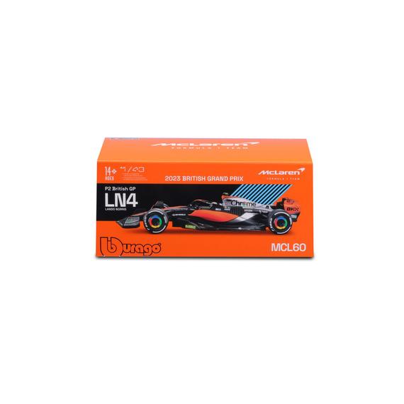 Bburago 1 /43 F1 versenyautó - Mclaren MCL60 (With helmet) (#4)Lando Norris (11923)