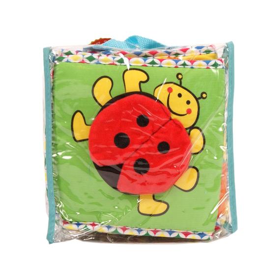 Textil babakönyv és rácsvédő bébijáték (13128)