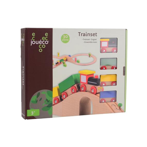 Jouéco® - 30 darabos vonatkészlet (13660)