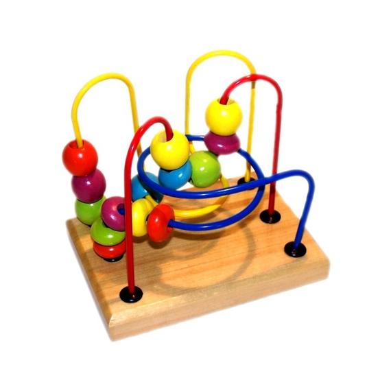 Fa golyóvezető ügyességi játék - kicsi (14035)