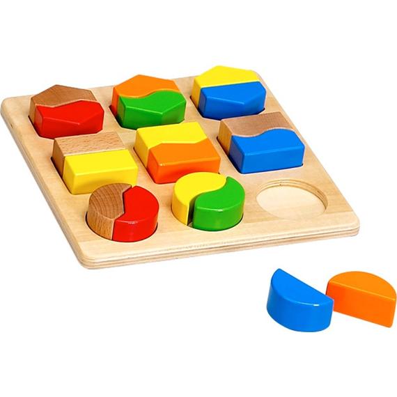 Színes fa formaválogató játék (24808)
