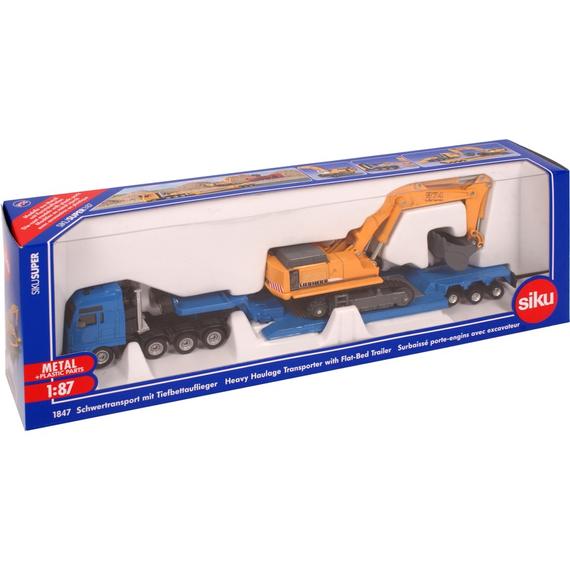 SIKU MAN tréler Liebherr munkagéppel 1:87 - 1847 (27830)