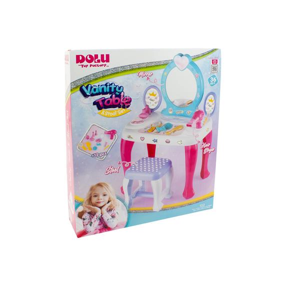 Unikornisos fésülködőasztal székkel (33802)