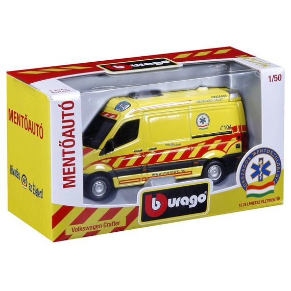 Bburago Magyar Mentőautó VW Crafter 1:50 (39309)