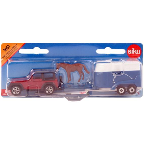 SIKU Jeep Wrangler lószállítóval 1:55 - 1651 (39364)