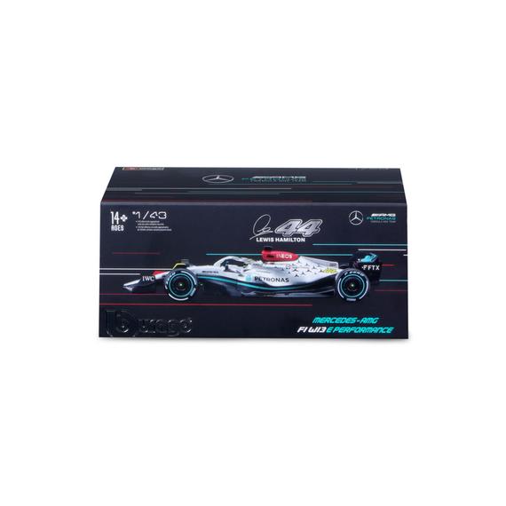 Bburago 1 /43 versenyautó - MB F1 W13 E Performance(with helmet)