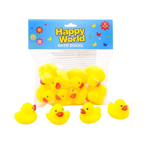 Gumikacsa fürdőjáték 8 darabos készlet (46663)