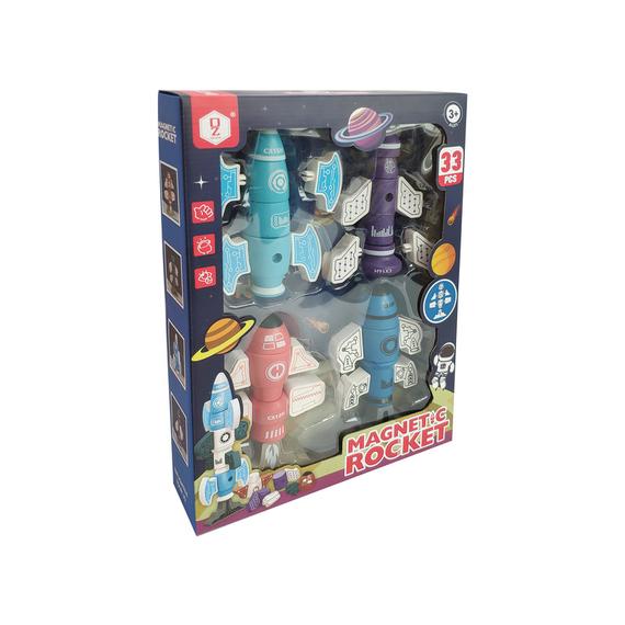Mágneses rakéta építő játék (48750)
