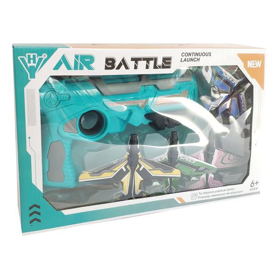 Légi csata repülő kilövő 4 db szivacsrepülővel, 2 szín