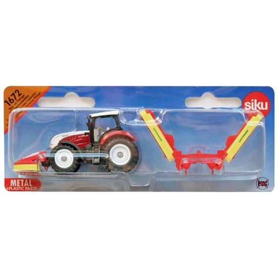 SIKU Steyr traktor aratóval 1:87 - 1672 (56580)