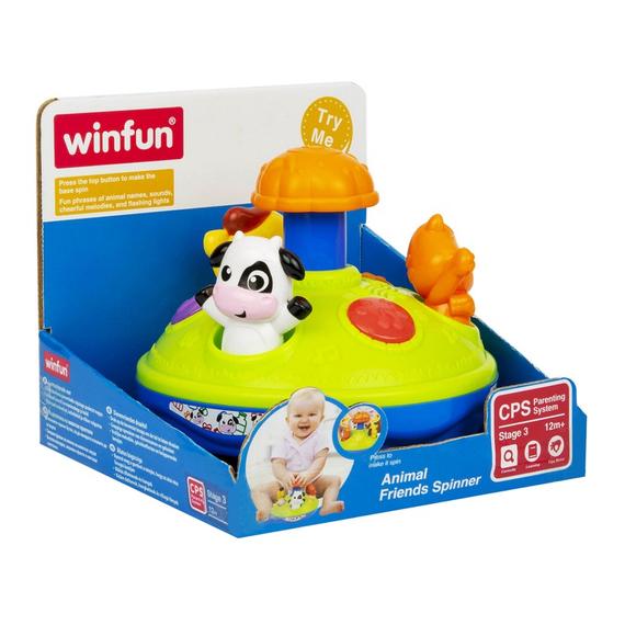 Winfun: Háziállatos pörgettyű bébijáték (63158)