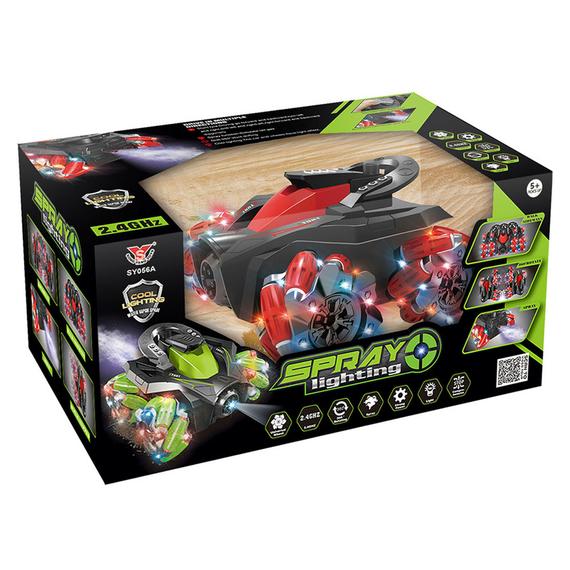 RC átfordulós, spriccelős autó, 2 szín