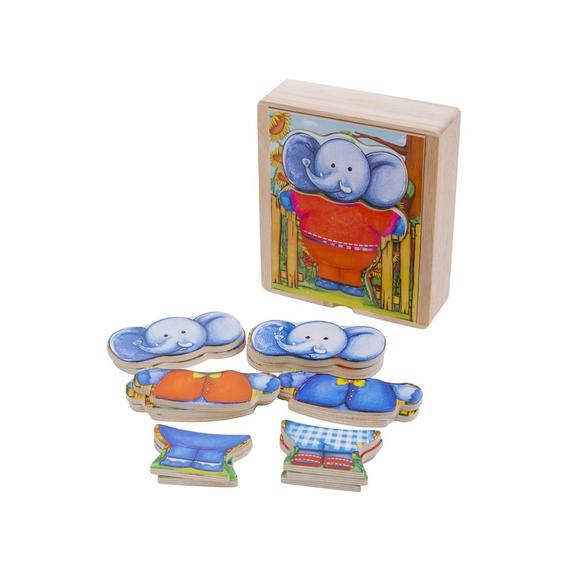 Fa öltöztető elefánt 14 x12 x4 cm (67781)