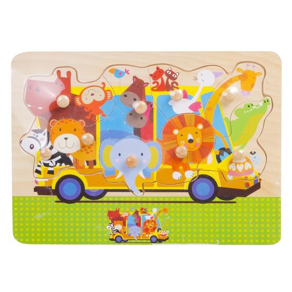 Fa puzzle 29, 5x21, 8x0, 8 cm, állatok (67783)