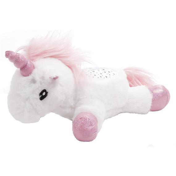 Plüss unikornis bébijáték, zenél, világít (69099)