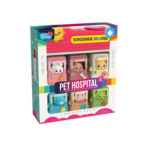Állatkórház 4 db felhúzható állattal és 2 db plüss állattal (76689)