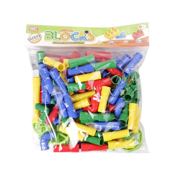 Csövek műanyag 60 darabos építőjáték (80756)