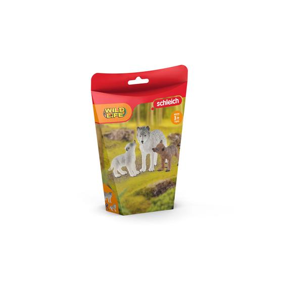 Schleich Farkas anya kölykökkel (81399)