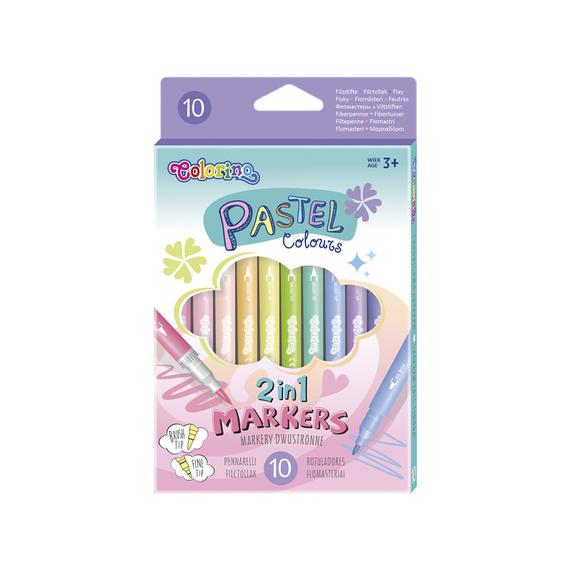 Colorino Ecsetes pasztell filctoll 10db (81719)