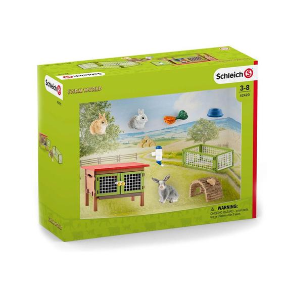 Schleich Nyúl ketrec nyulakkal (82668)