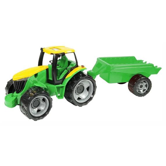 LENA: Óriás traktor utánfutóval - zöld, 94 cm (86215)