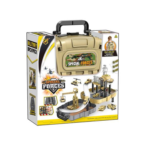 Parkolóház katonai járművekkel táskában (89981)