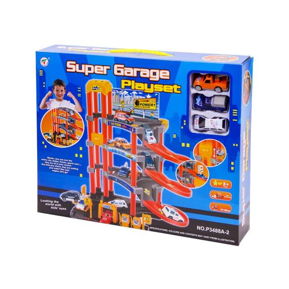 Super 4 szintes 3 emeletes parkolóház 3 autóval (96822)