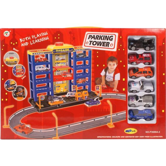 Parking Tower négyemeletes parkolóház autókkal (96823)