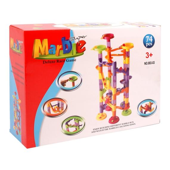 Marble 74 darabos műanyag golyópálya (97579)