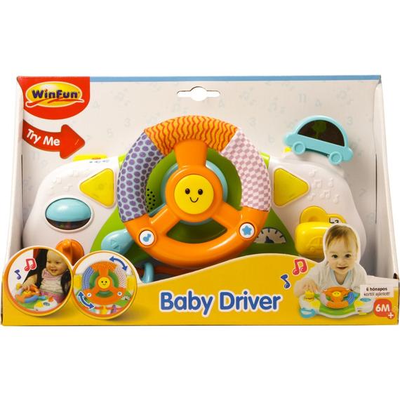 Winfun: Zenélő-világító műszerfal kormánnyal (98756)