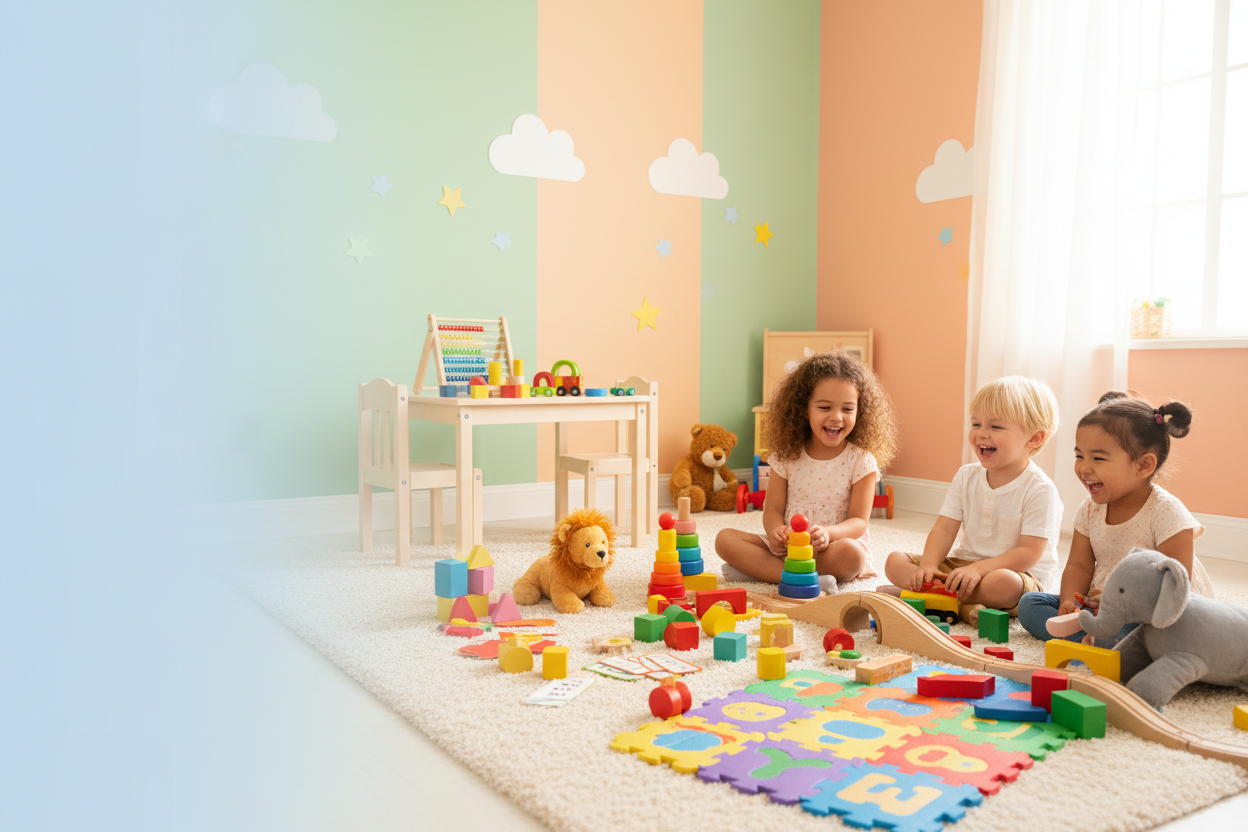 Szeretnék egy olyan hero képet amit fel tudok használni egy olyan webshop számára, akik gyerekeknek forgalmaznak játékokat.